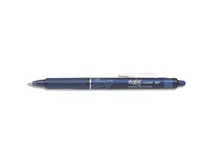 Roller pilot frixion clicker écriture moyenne 0.35mm encre effaçable gomme sertie grip prehension rechargeable bleu nuit —…