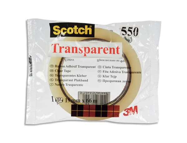Ruban adhésif scotch transparent résistant 19mmx66m sachet — Non classé