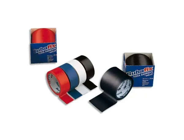 Rubafix Ruban toile, se découpe à la main, plastifié, blanc — Adhésifs & colles spéciales
