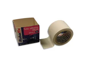 Rubafix Ruban toile, se découpe à la main, plastifié, blanc — Adhésifs & colles spéciales