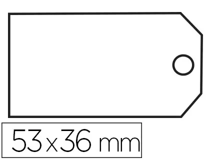 APLI Etiquette à suspendre, dimensions: 36 x 53 mm, blanc — Fournitures