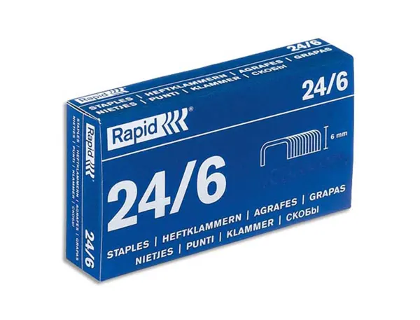 Rapid Agrafes Standard 24/6, galvanisé — Fournitures