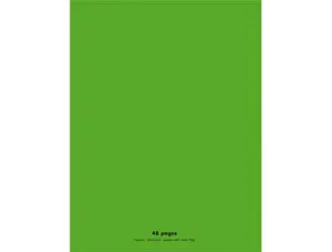 Cahier piqué conquérant classique couverture polypropylène rigide transparente a4+ 24x32cm 48 pages 90g séyès vert — Non…
