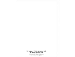 Cahier piqué conquérant classique couverture polypropylène rigide transparente a4+ 24x32cm 96 pages 90g 5x5 incolore — Non…