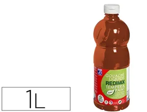 LEFRANC BOURGEOIS Gouache liquide 1.000 ml, sienne brûlée — Gouaches et peintures scolaire