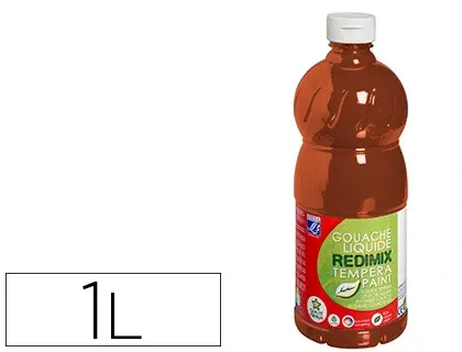 LEFRANC BOURGEOIS Gouache liquide 1.000 ml, sienne brûlée — Gouaches et peintures scolaire