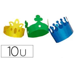 Pochoir couronne 5 formes différentes longueur 630mm largeur 120mm lot 10 unités — Non classé