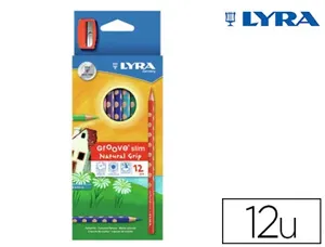 Crayon couleur lyra groove triangulaire slim mine ultra-résistante diamètre 3mm coloris assortis boîte 12 unités — Non classé
