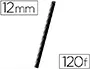 Baguette Relier Exacompta Serodo Découpe Arrondie Facilite Insertion 120f Épaisseur 12 mm Longueur 297 mm Noir… — vue 2