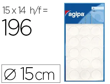 APLI Pastille de signalisation, diamètre: 15 mm, blanc — Fournitures