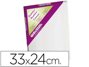 Toile sur chassis liderpapel 4f agraffe au dos 100% coton  1,8x3,8 cm bords en bois      33x24 cm — Non classé