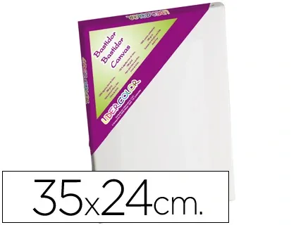 Toile sur chassis liderpapel 5p agraffe au dos 100% coton  1,8x3,8 cm bords en bois      35x24 cm — Non classé