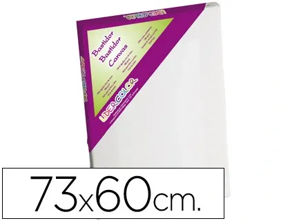 Toile sur chassis liderpapel 20f agraffe au dos 100% coton 1,8x3,8 cm bords en bois 73x60 cm — Non classé