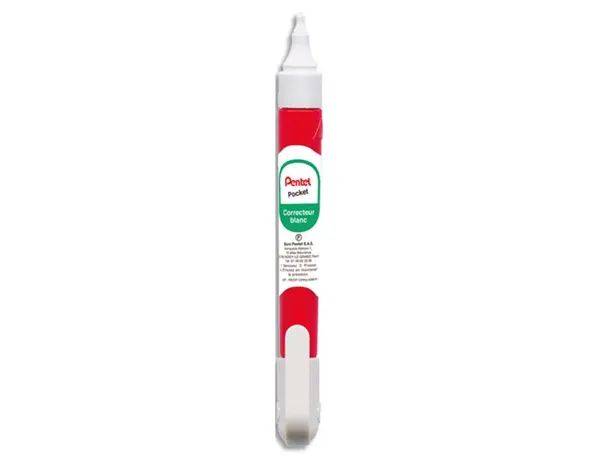 Stylo correcteur pentel pentex pocket largeur tracé bille 2.4mm sans pvc 7ml — Non classé