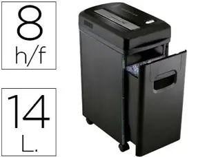 Destructeur q-connect q8 micro vitesse 2.2min coupe micro 3.3x9mm a4 très confidentiel 15l 350x215x484mm 8.22kg — Non classé