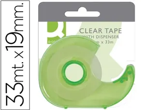 Dévidoir q-connect avec ruban adhésif invisible 33mx19mm — Non classé