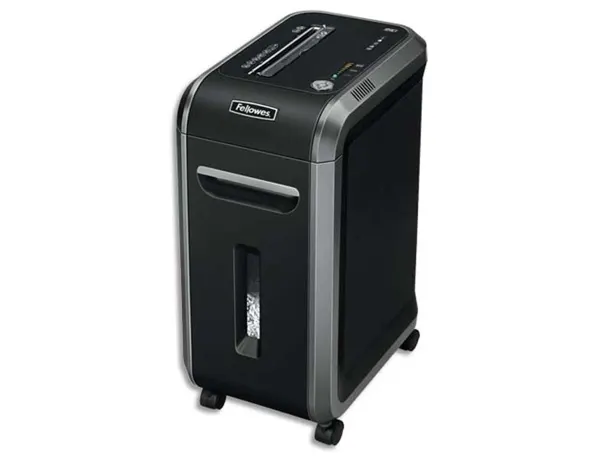Destructeur fellowes 99ci coupe croisée 4x38mm 18f anti-bourrages silentshred détruit 3.6m/min p-4 safesense 64x29x44cm —…