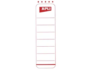 APLI Etiquette de dos de classeur adhésives, court / large — Etiquettes dos de classeur