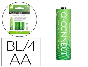Pile q-connect économique capacité 1.5v i.c.e. lr06 taille aa blister 4 unités — Non classé