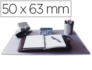 Sous-main q-connect pp anti-é blouissement 50x63cm coloris transparent — Non classé