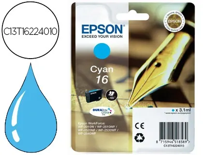 Cartouche d'encre original epson c13t16224010 165 p cyan — Non classé