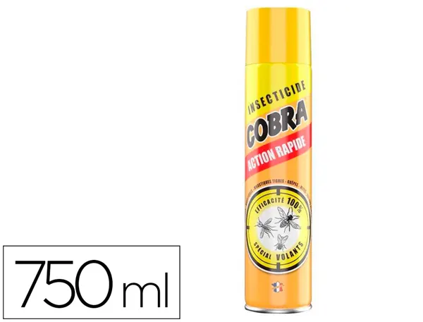 Insecticide cobra insectes volants efficacité immédiate longue durée aérosol 750ml — Non classé