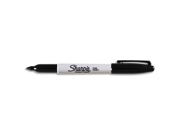 Marqueur sharpie permanent pointe ogive fine 0.9mm sèche rapidement coloris noir — Non classé
