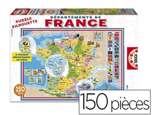 Puzzle éducatif 34x48cm 150 pièces thème les départements de france dès 3 ans — Non classé