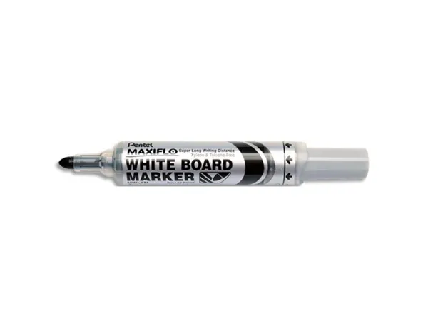 Marqueur pentel maxiflo effaçable tableau blanc pointe conique tracé 2,1mm écriture 1000m corps plastique recyclé noir —…