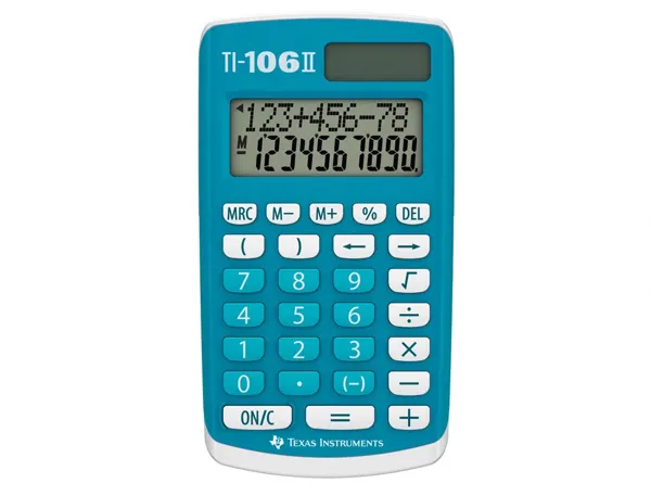 Calculatrice texas instruments primaire ti-106 ii 4 opérations séparateur milliers capot protection 125x70x15mm 66g — Non…