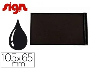 Recharge sign pour tampon encreur 105x65mm coloris noir — Non classé