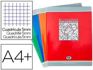 Cahier d'écriture piqué conquérant usage scolaire couverture vernie carte couchée a4+ 24x32cm 48 pages 90g séyès — Non classé