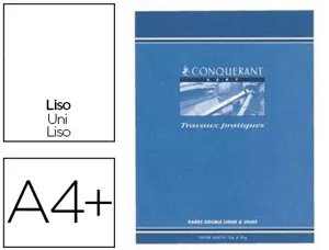 Cahier dessin piqué conquérant sept couverture offset a4+ 24x32cm 48 pages 70g — Non classé