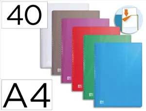 Protège-documents elba hawaï polypropylène couverture rigide a4 porte-étiquette 40 pochettes 80 vues coloris assortis — Non…