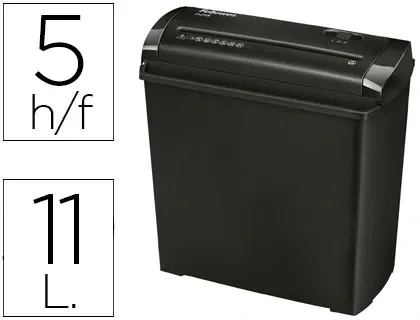 Destructeur fellowes p25s 11l occasionnel standard vitesse 2.5min a4 coupe droite 7mm 11l 286x153x299mm 1.63kg — Non classé