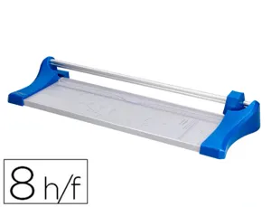 Rogneuse q-connect a3 10f base acier lame rotative aig  uisée automatique table imprimée guide angle 440x157mm — Non classé