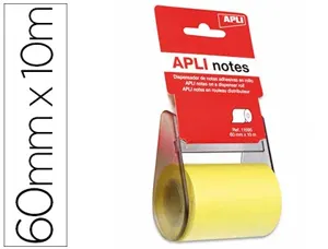 Dérouleur apli agipa notes repositionnables adhésives 60mmx10m lame plastique — Non classé