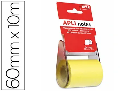 Dérouleur apli agipa notes repositionnables adhésives 60mmx10m lame plastique — Non classé