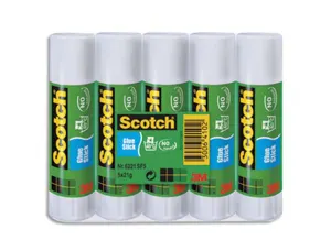 Colle blanche scotch 21g lot 5 bâtons — Non classé