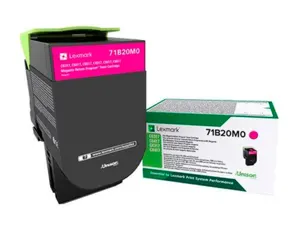 Toner laser original lexmark 71b20m0 300 p magenta — Non classé