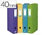 Boîte Classement Oxford Memphis Polypropylène Opaque 7/10e Dos 40 mm Bouton Pression Coloris Assortis Style —… — vue 2