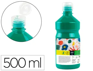 Gouache scolaire liderpapel liquide lavable fermeture sécurité brillante coloris vert foncé flacon 500ml — Non classé