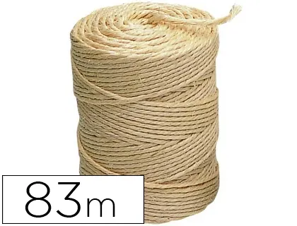 Ficelle sisal écologique liderpapel 3 fils idéal colis tra  vaux manuels décoration rouleau 1/2kg longueur 83m écru — Non…