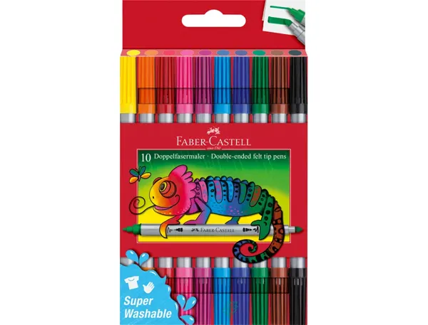 Stylo-feutres faber castell double pointe pochette de 10 — Non classé