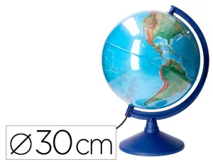 Globe terrestre antartik lumineux carte physique et    politique effaçable diametre  30 cm — Non classé