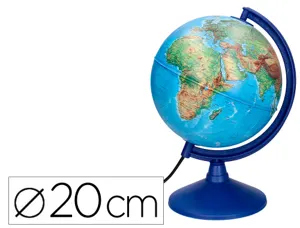 Globe terrestre liderpapel lumineux carte physique et    politique fr diametre 20 cm — Non classé