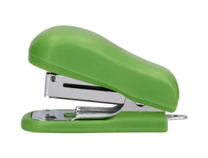 Mini agrafeuse liderpapel ecouse capacite 12 feuilles   100% plastique recycle boite  de 1000 agrafes incluse — Non classé