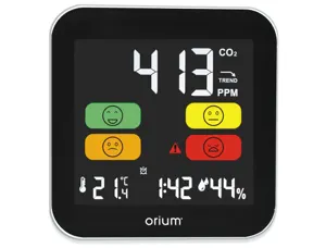Mesureur co2 cep capteur co2 ndir ecran lcd retroeclaire intensite reglable 3 niveaux mesure 4 smileys lecture — Non classé
