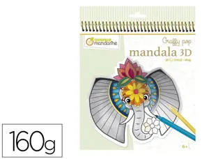 Masque a colorier avenue mandarine graffy pop mandala 3d theme animaux savane 160g 12 designs x3 carnet 36 feuilles — Non…