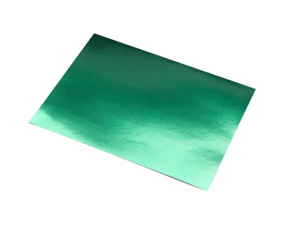 Lot de 10 feuilles cartonnées metallisee 500x650mm 225g     coloris vert — Non classé